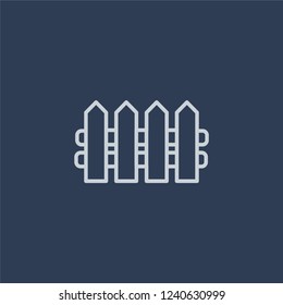 farming Fork icon. farming Fork linear design concept from Agriculture, Farming and Gardening collection. Simple element vector illustration on dark blue background.