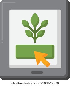Farming And Gardening Vector illustration icon in trendy flat style isolated on white background