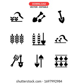 farming icon or logo isolated sign symbol vector illustration - Collection of high quality black style vector icons
