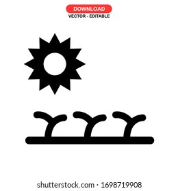 farming icon or logo isolated sign symbol vector illustration - high quality black style vector icons
