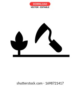 farming icon or logo isolated sign symbol vector illustration - high quality black style vector icons
