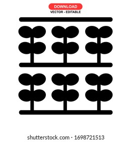 icono de cultivo o logotipo símbolo de signo aislado ilustración vectorial - iconos vectoriales de estilo negro de alta calidad
