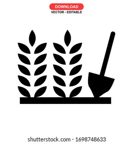 farming icon or logo isolated sign symbol vector illustration - high quality black style vector icons

