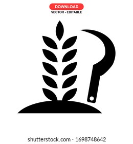 Agrarsymbol oder Logo einzeln auf Zeichen Vektorillustration - Hochwertige Vektorsymbole
