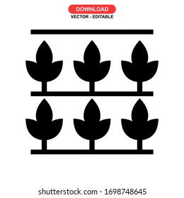 farming icon or logo isolated sign symbol vector illustration - high quality black style vector icons
