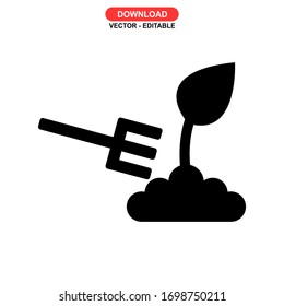 farming icon or logo isolated sign symbol vector illustration - high quality black style vector icons
