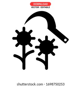 farming icon or logo isolated sign symbol vector illustration - high quality black style vector icons
