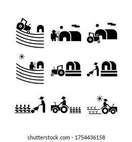 farming icon or logo isolated sign symbol vector illustration - Collection of high quality black style vector icons
