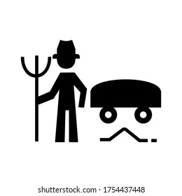 farming icon or logo isolated sign symbol vector illustration - high quality black style vector icons

