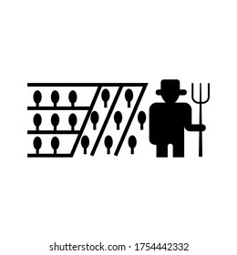 farming icon or logo isolated sign symbol vector illustration - high quality black style vector icons
