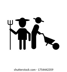 farming icon or logo isolated sign symbol vector illustration - high quality black style vector icons
