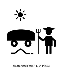 farming icon or logo isolated sign symbol vector illustration - high quality black style vector icons

