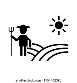 farming icon or logo isolated sign symbol vector illustration - high quality black style vector icons
