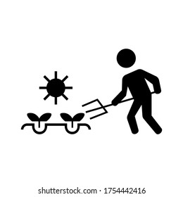 farming icon or logo isolated sign symbol vector illustration - high quality black style vector icons
