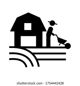 farming icon or logo isolated sign symbol vector illustration - high quality black style vector icons

