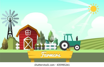 Farming Info graphic set