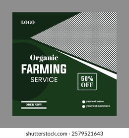 Farming instagram post social media template