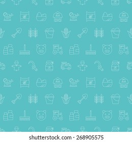 farming line pattern icon set