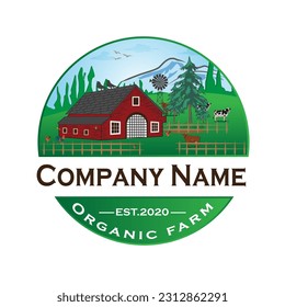 Farming logo, Agricultural logo farm Organic logo