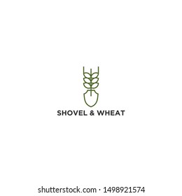 Farming logo design - growing botanical agriculture environment