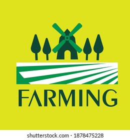 Farming logo design symbolizing ones organization.It is design that is used by an organization for it's letterhead,advertising material,and signs as an emblem.