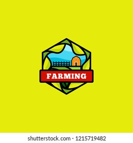 Farming Logo Design Vector Template