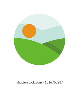 Farming nature vector icon
