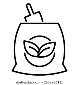 Ilustración vectorial de iconos de esquema de agricultura