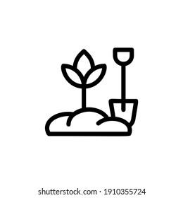 farming plant vector line icon