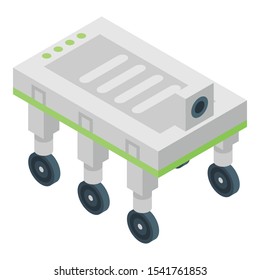 Farming robot icon. Isometric of farming robot vector icon for web design isolated on white background