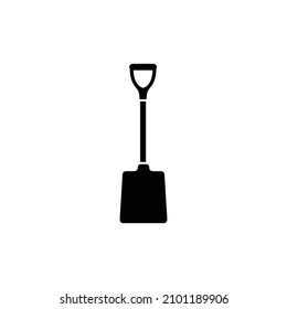 Farming spade simple flat icon vector
