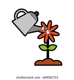 farming sprinkler with flower