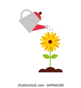 farming sprinkler with flower