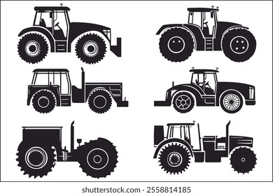 Farming Tractor Artwork for Agricultural Projects
