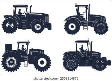 Farming Tractor Graphics for Digital Art
