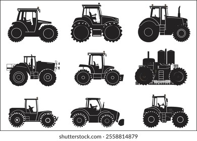 Farming Tractor Graphics for Digital Art
