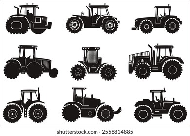 Farming Tractor Graphics for Digital Art
