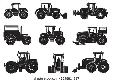 Farming Tractor Graphics for Digital Art
