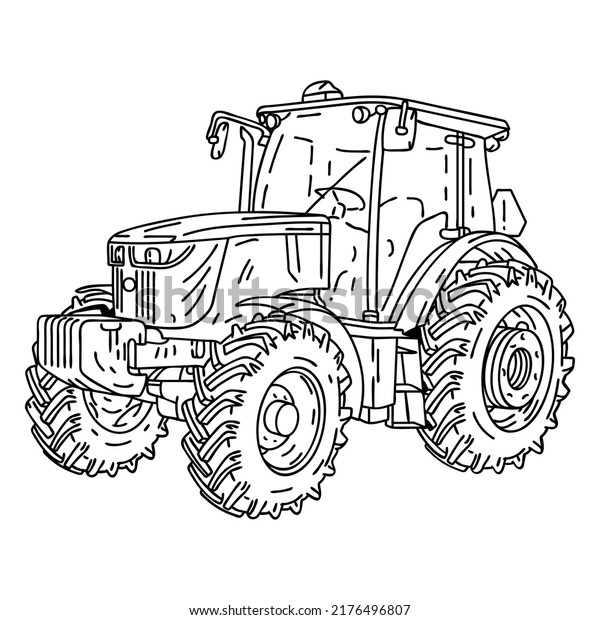 Farming Truck\
Hand-drawn. High quality\
vector