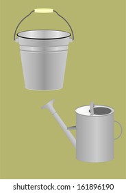  Farming utensils for water transfer, watering  garden beds.
