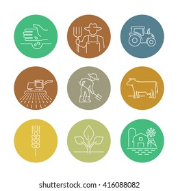 Farming Vector Icons 