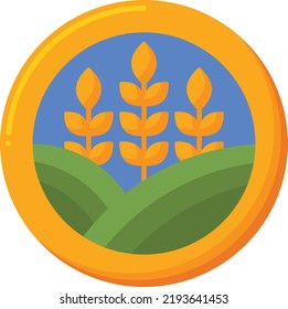 Farming Vector illustration icon in trendy flat style isolated on white background