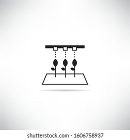  farming and water control icon for smart farming technology concept