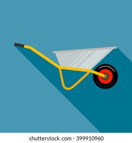 farming wheelbarrow tools work in garden vector.