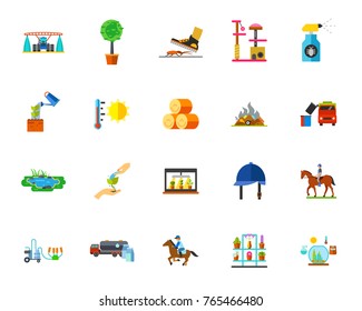 Farmland icon set