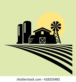 Farmland icons vector