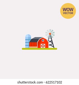 Farmland vector icon