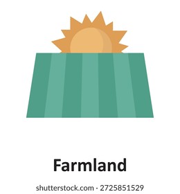 Icono de Vector de tierras agrícolas que puede modificarse o editarse fácilmente