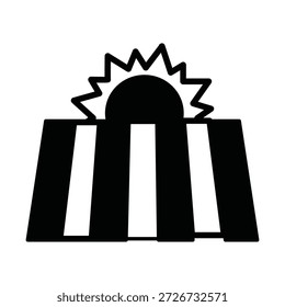 Icono de Vector de tierras agrícolas que puede modificarse o editarse fácilmente

