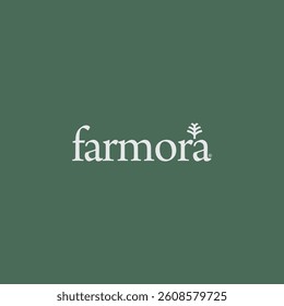 FARMORA AGRICULTURE LOGO WITH PREMIUM FONT AND ICON